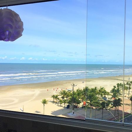 شقة برايا جراندي  في Apartamento Frente Ao Mar Em Praia Grande المظهر الخارجي الصورة