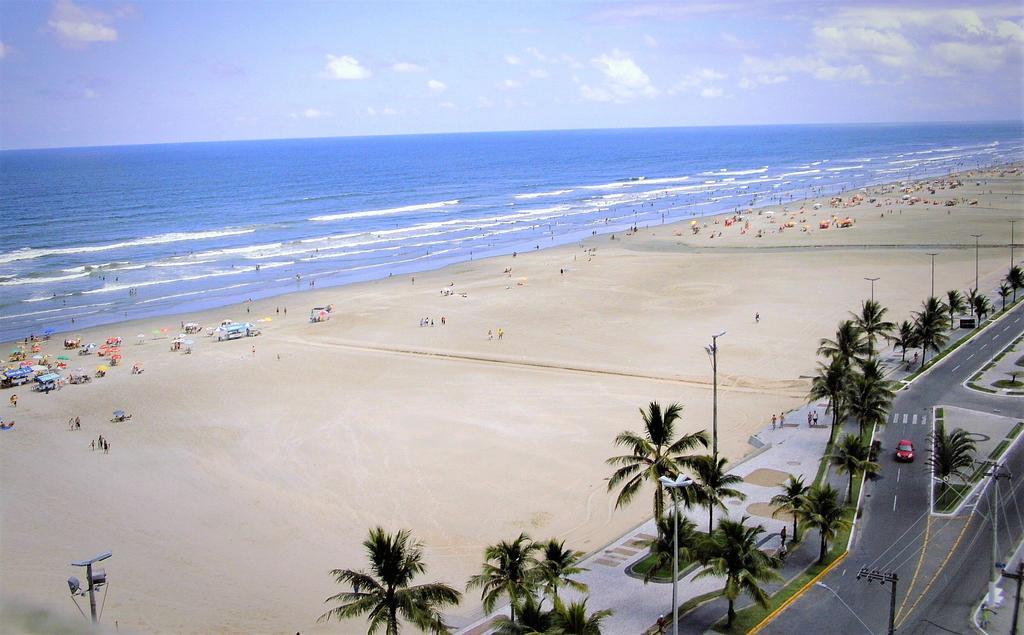 شقة برايا جراندي  في Apartamento Frente Ao Mar Em Praia Grande المظهر الخارجي الصورة