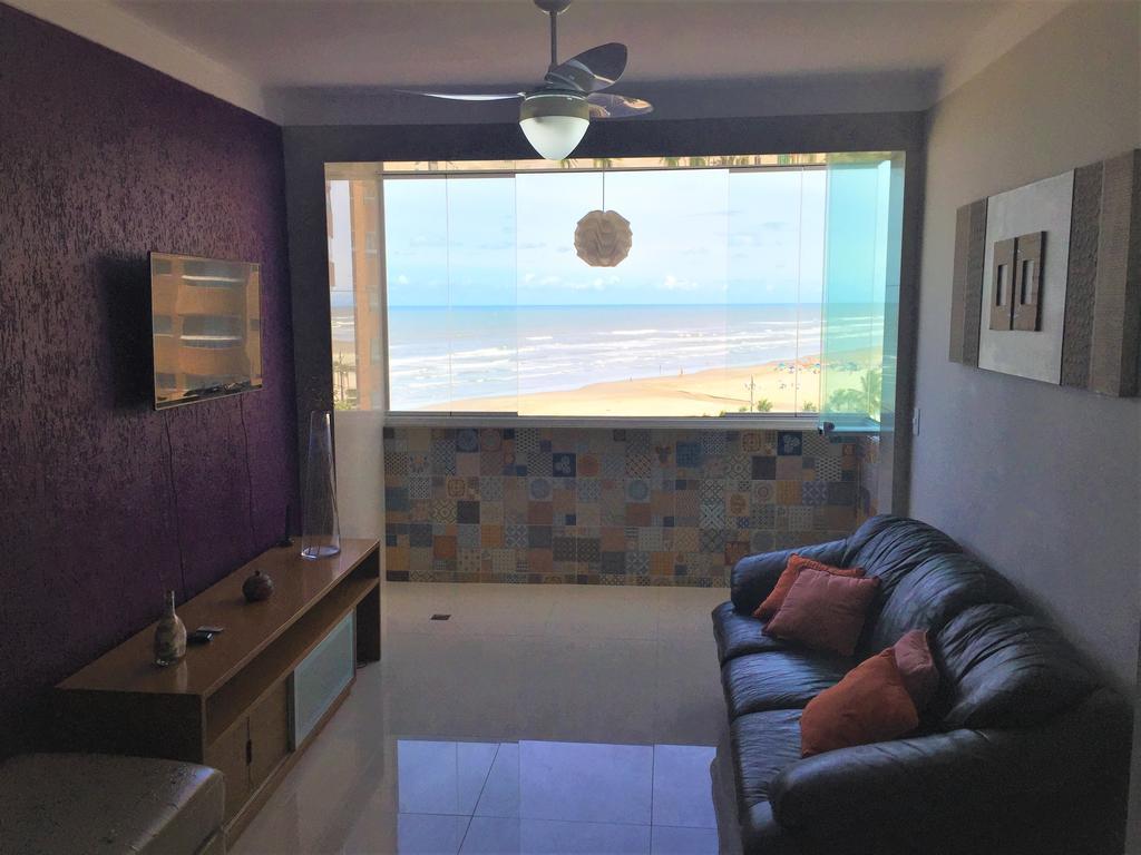 شقة برايا جراندي  في Apartamento Frente Ao Mar Em Praia Grande المظهر الخارجي الصورة