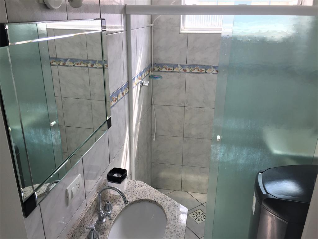 شقة برايا جراندي  في Apartamento Frente Ao Mar Em Praia Grande المظهر الخارجي الصورة