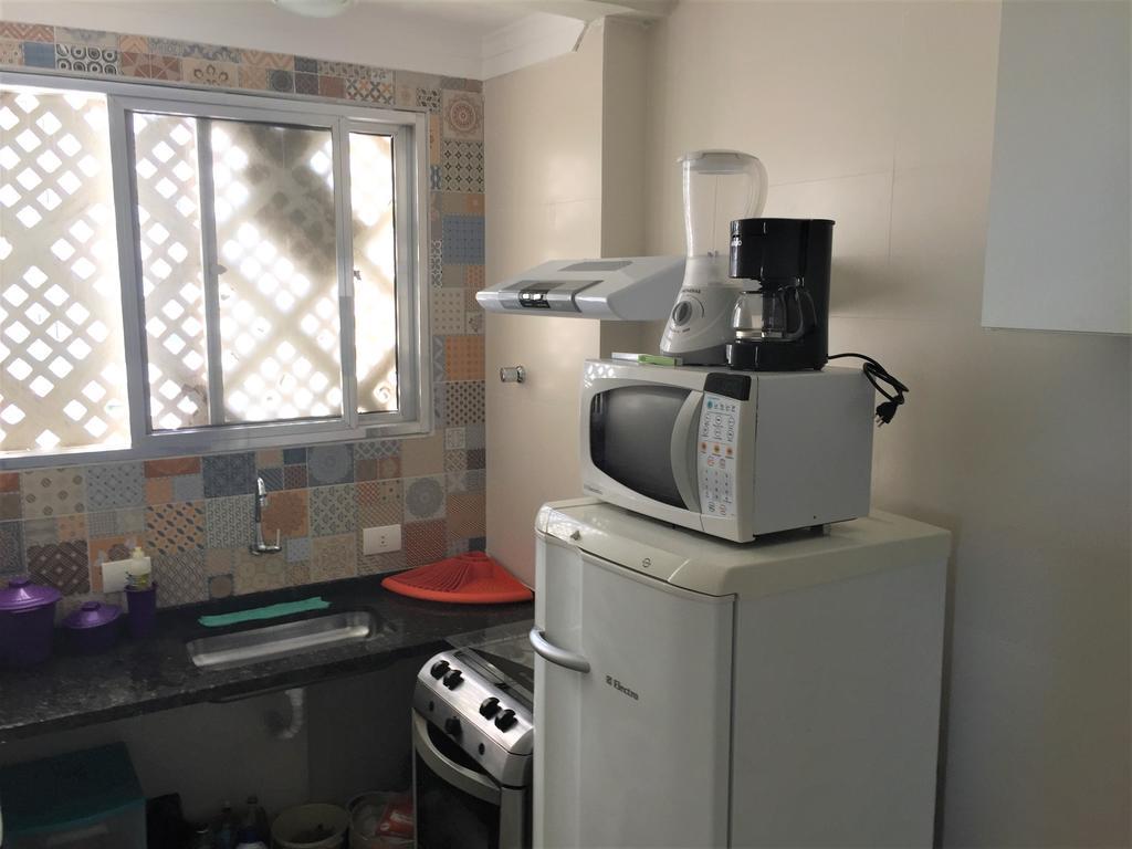 شقة برايا جراندي  في Apartamento Frente Ao Mar Em Praia Grande المظهر الخارجي الصورة